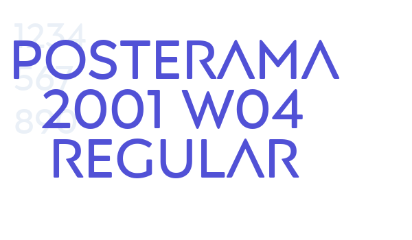 Posterama 2001 W04 Regular font download