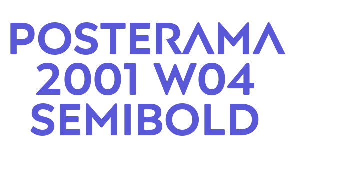 Posterama 2001 W04 SemiBold Font Download