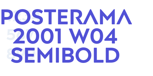 Posterama 2001 W04 SemiBold-font-download