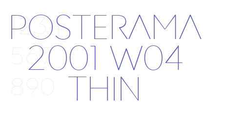 Posterama 2001 W04 Thin-font-download