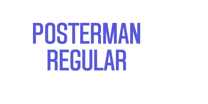 Posterman Regular Font