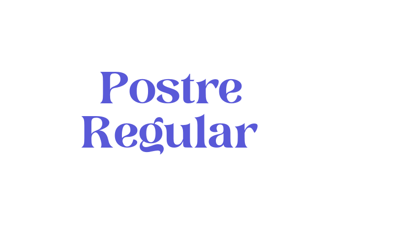 Postre Regular Font Download