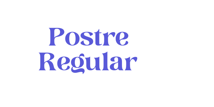 Postre Regular Font Download