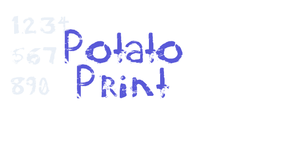 Potato Print font free