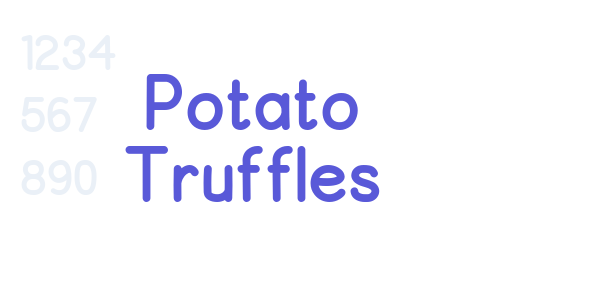 Potato Truffles font free