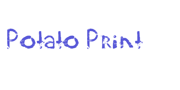 Potato Print Font Download