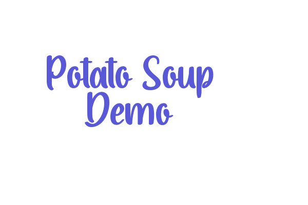 Potato Soup Demo Font