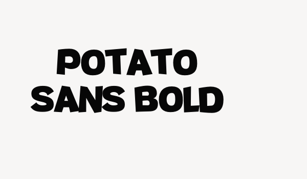 Potato sans Bold Font