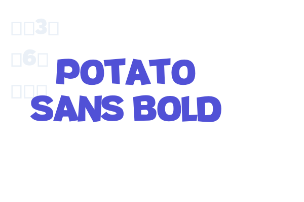 Potato sans Bold