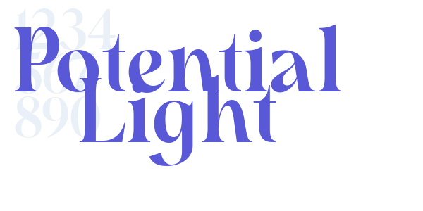 Potential Light font