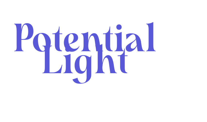 Potential Light Font