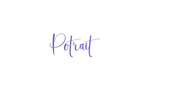 Potrait Font Download