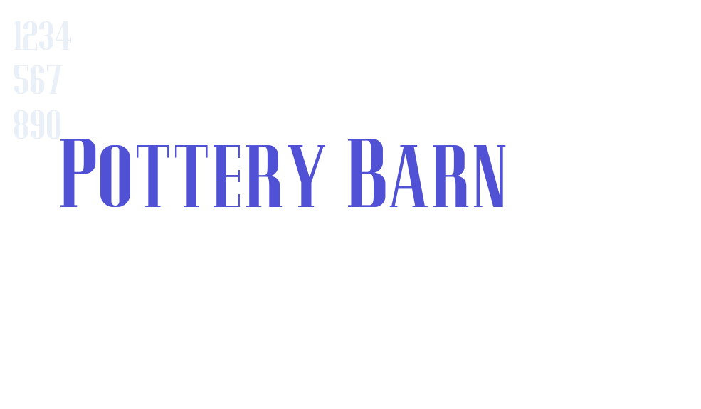 Pottery Barn-font-download