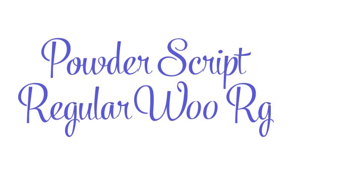 Powder Script Regular W00 Rg Font