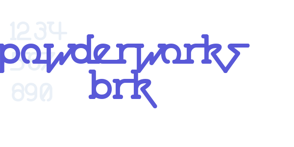 Powderworks BRK font