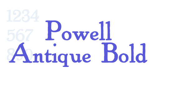 Powell Antique Bold font free