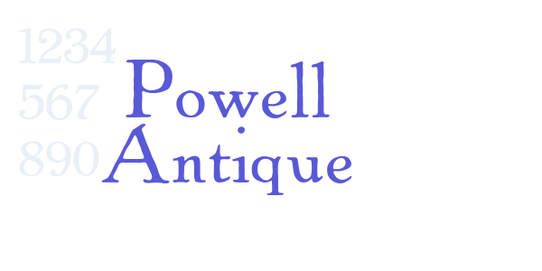 Powell Antique font free