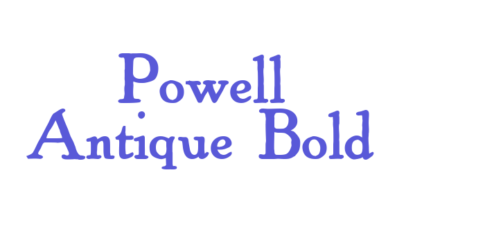 Powell Antique Bold Font Download