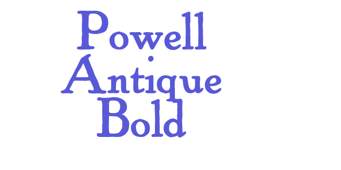 Powell Antique Bold Font