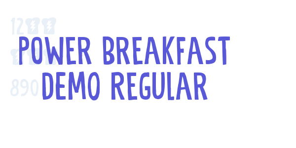 Power Breakfast DEMO Regular font