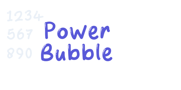 Power Bubble font free