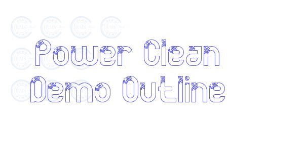 Power Clean Demo Outline font free