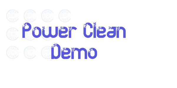 Power Clean Demo font free