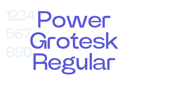 Power Grotesk Regular font free