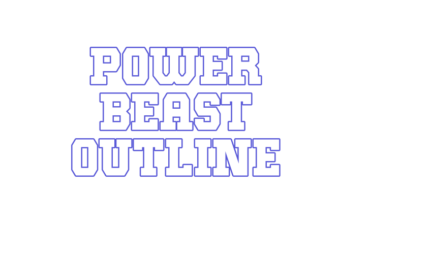 Power Beast Outline Font Download