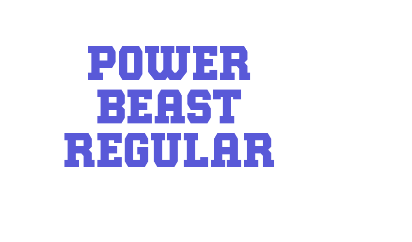 Power Beast Regular Font Download