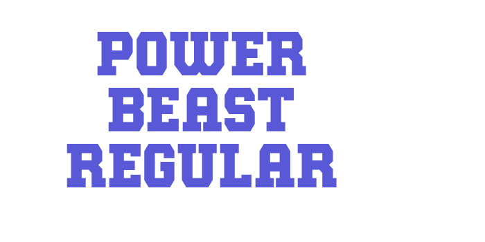 Power Beast Regular Font Download