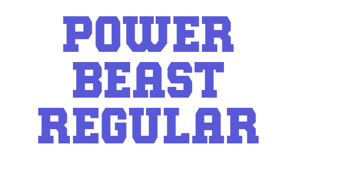 Power Beast Regular Font