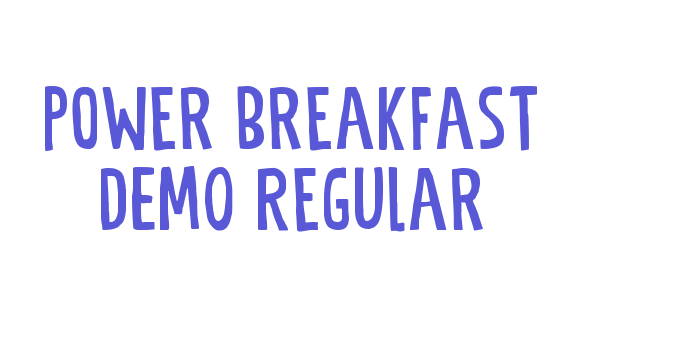 Power Breakfast DEMO Regular Font Download