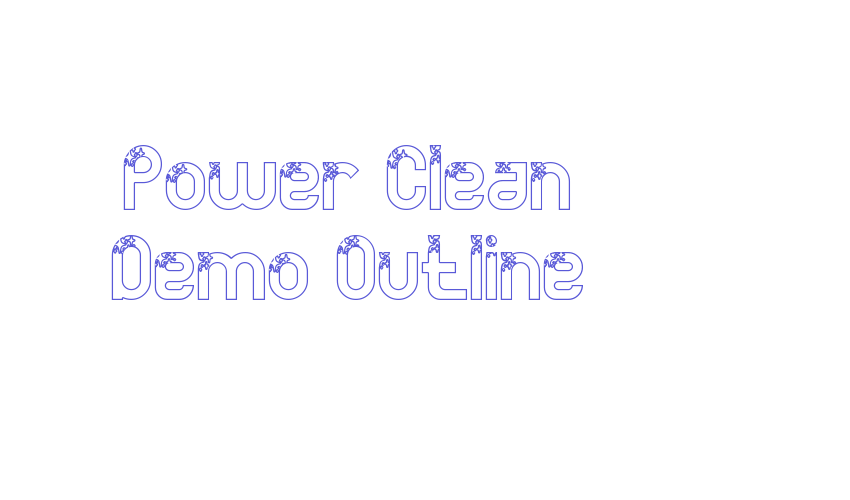 Power Clean Demo Outline Font Download