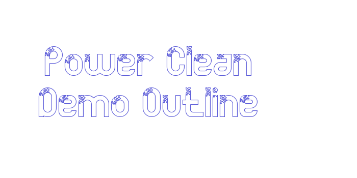 Power Clean Demo Outline Font Download