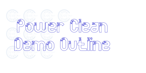 Power Clean Demo Outline-font-download