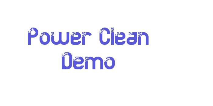 Power Clean Demo Font Download