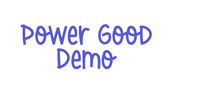 Power Good Demo Font Download