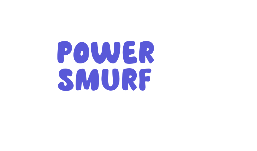 Power Smurf Font Download