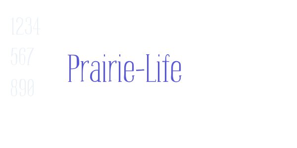 Prairie-Life font free