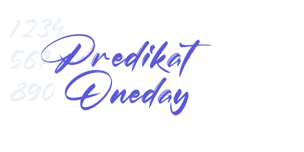 Predikat Oneday font free