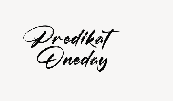 Predikat Oneday Font