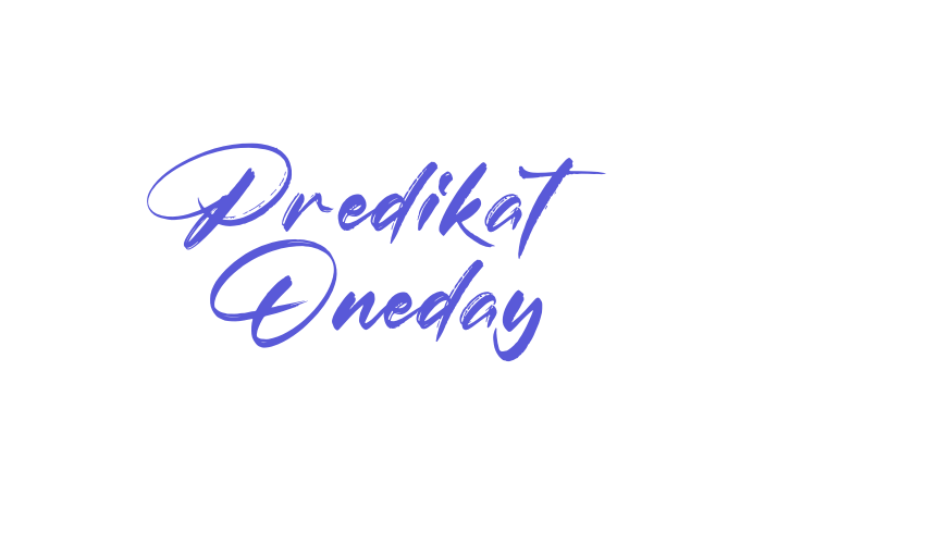 Predikat Oneday Font