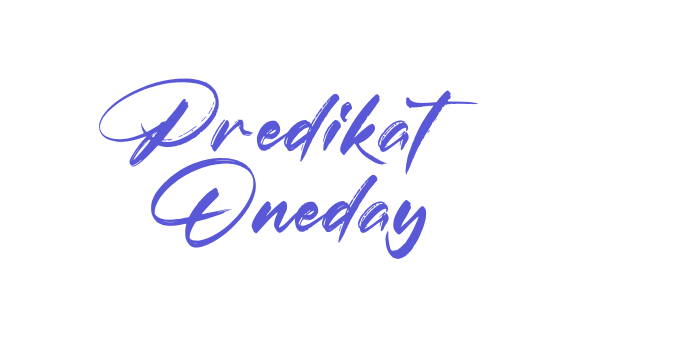 Predikat Oneday Font Download