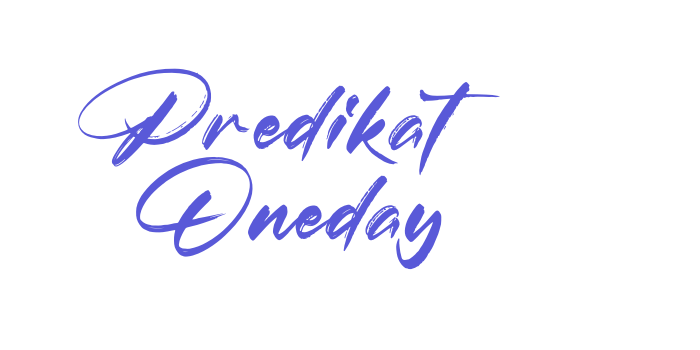 Predikat Oneday Font