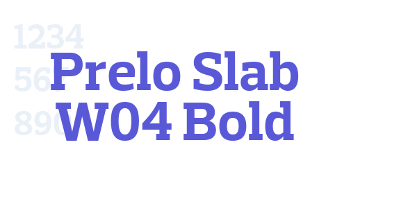 Prelo Slab W04 Bold font free