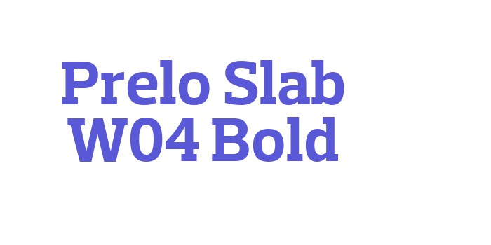 Prelo Slab W04 Bold Font Download