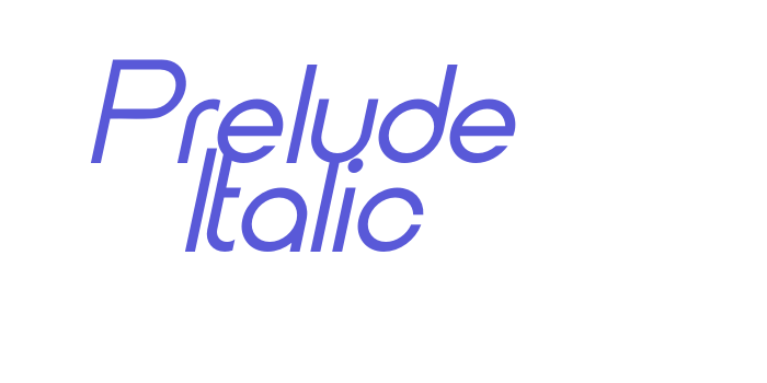 Prelude Italic Font Download