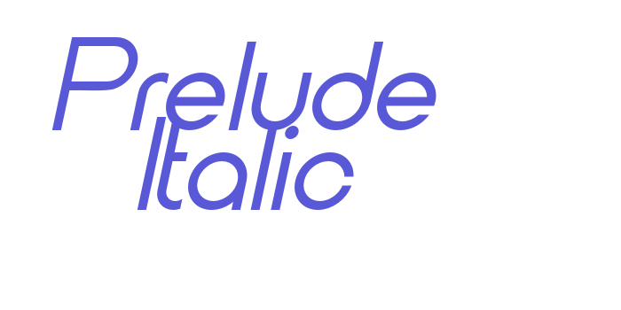 Prelude Italic Font