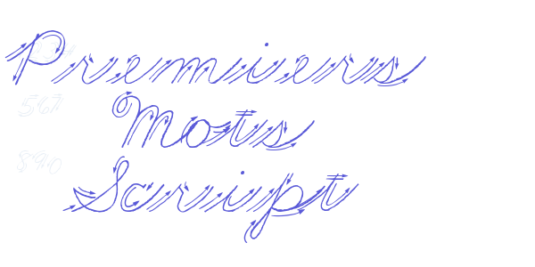 Premiers Mots Script font free